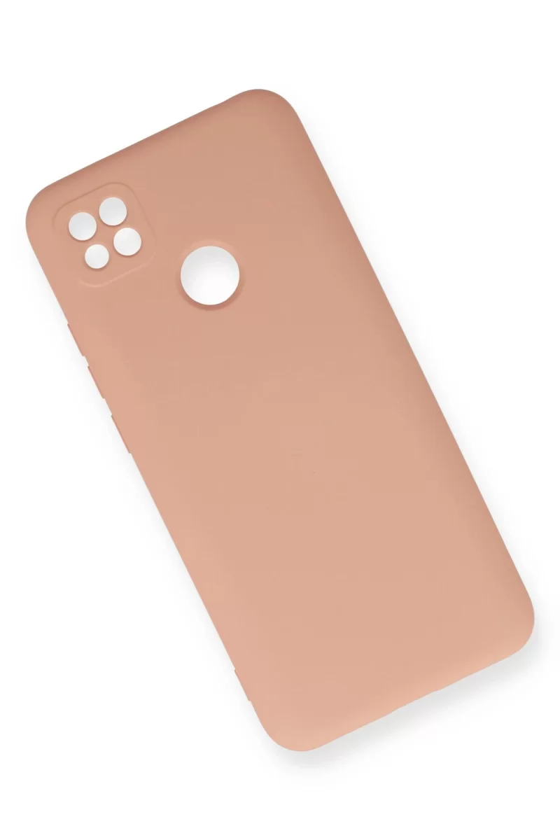 Newface Xiaomi Redmi 9C Kılıf Nano içi Kadife Silikon - Pudra
