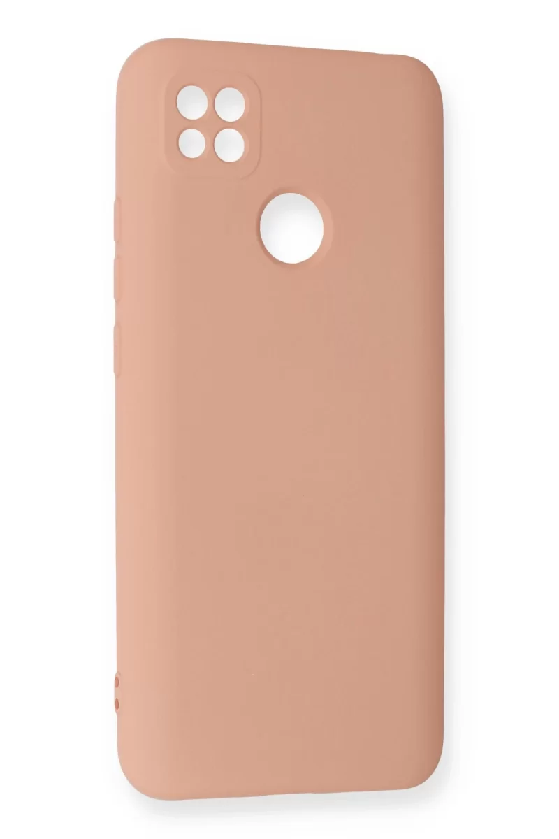 Newface Xiaomi Redmi 9C Kılıf Nano içi Kadife Silikon - Pudra