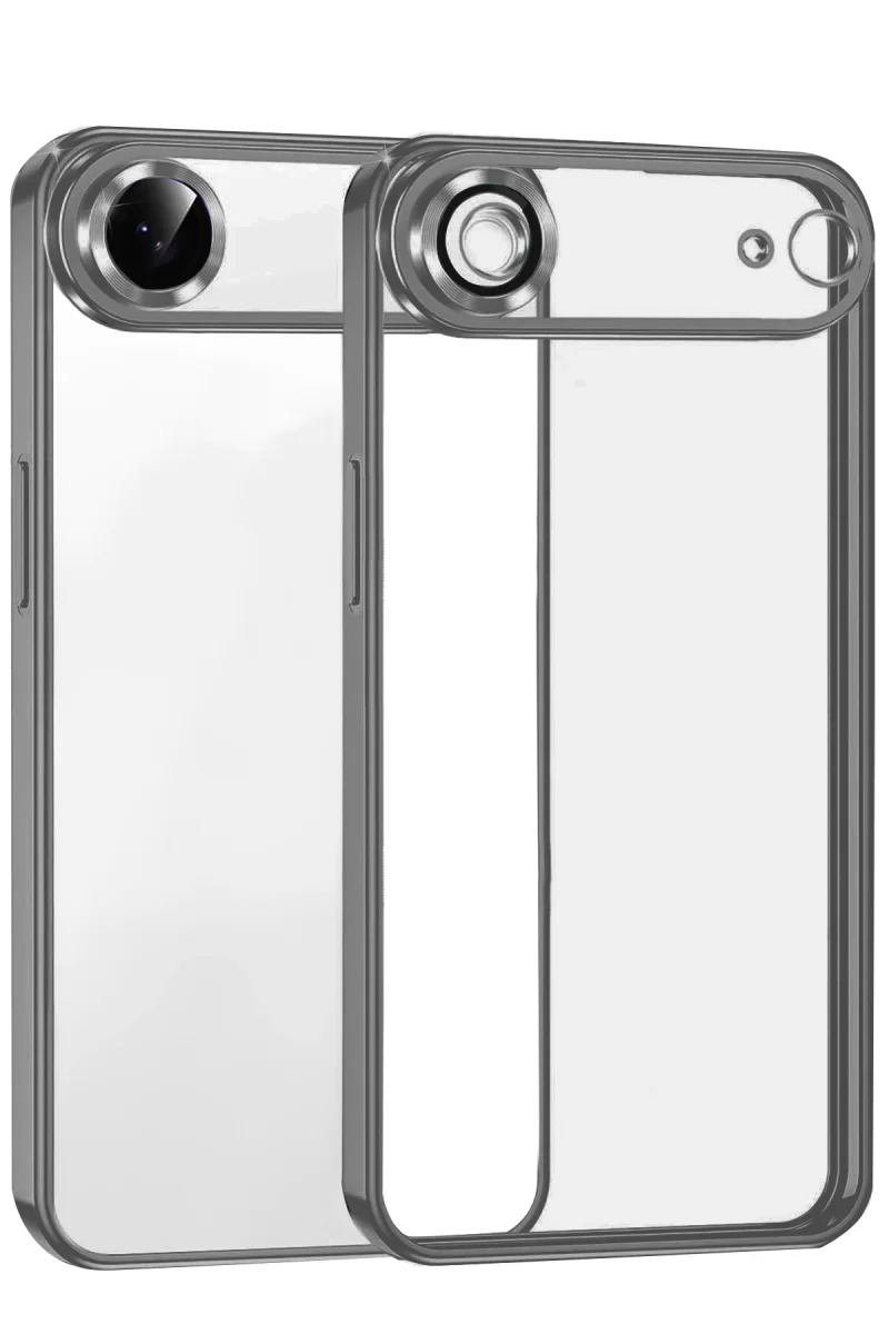 Newface Apple iPhone 17 Air Razer Lensli Silikon - Titan Gri