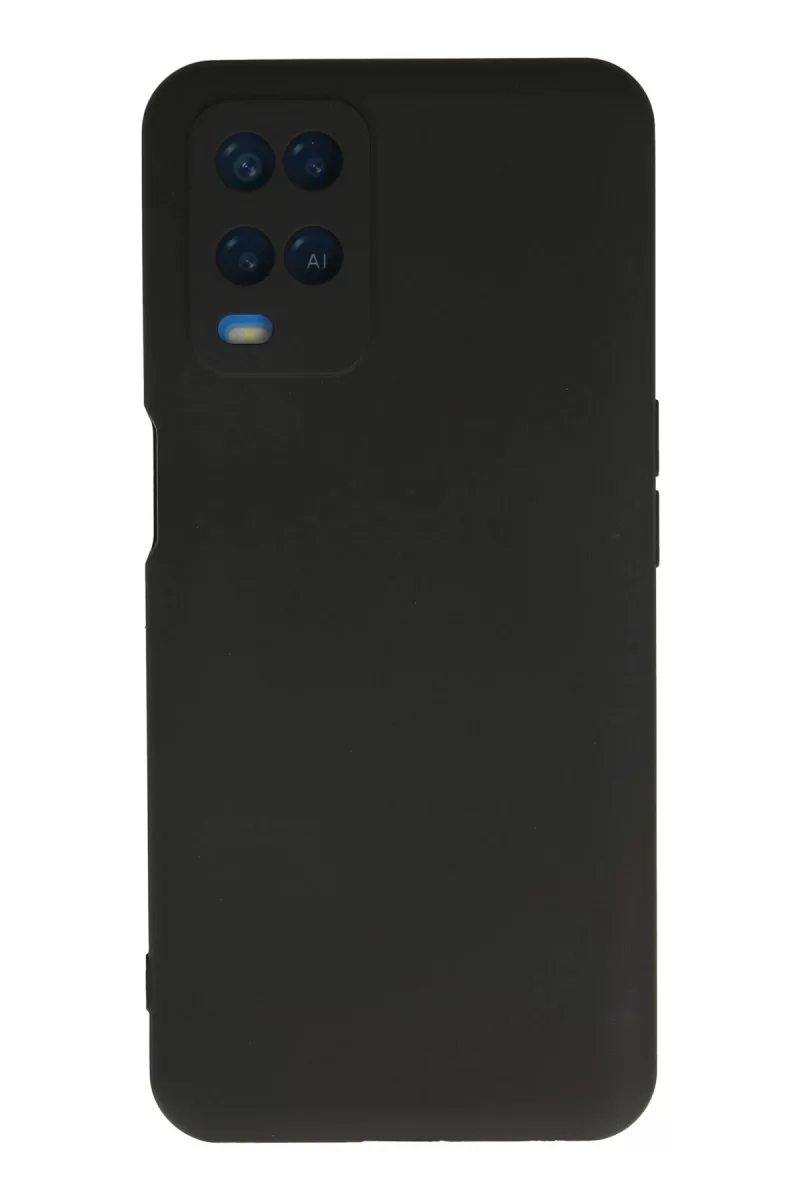Newface Oppo A54 4G Kılıf Nano içi Kadife Silikon - Siyah
