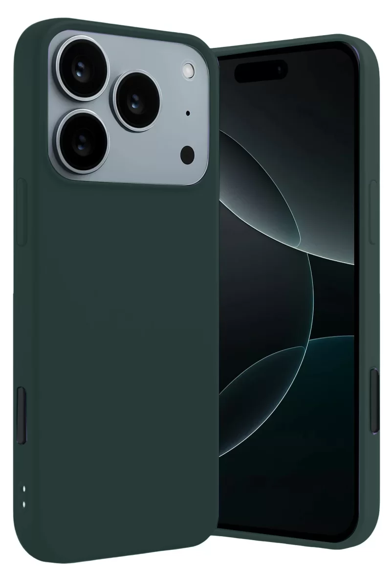 Newface Apple iPhone 17 Pro Max First Silikon - Koyu Yeşil