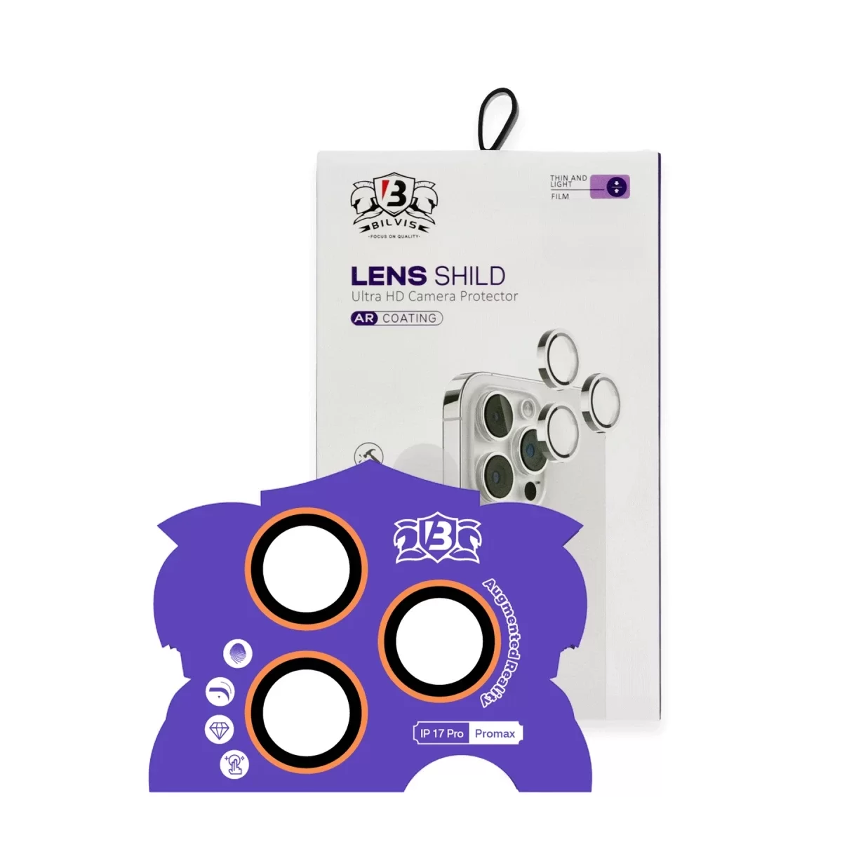 Newface Apple iPhone 17 Pro Max Bilvis Titan Kamera Lens - Turuncu