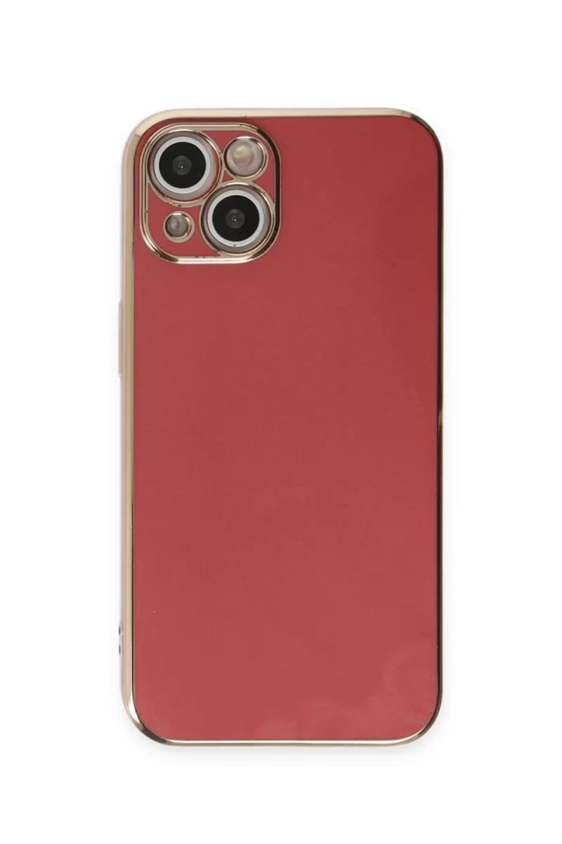Newface Apple iPhone 15 Kılıf Volet Silikon - Kırmızı