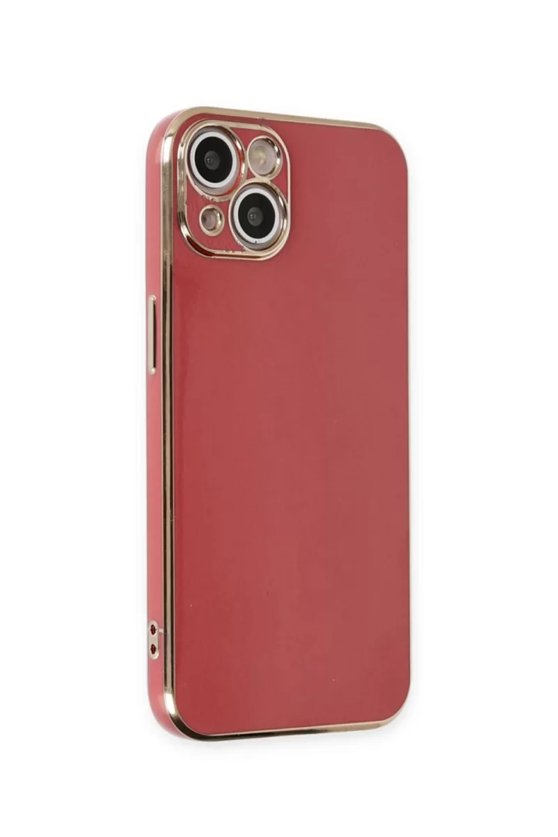 Newface Apple iPhone 15 Kılıf Volet Silikon - Kırmızı