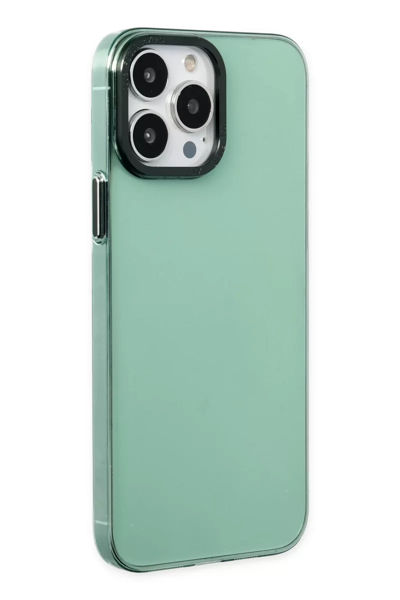 Newface Apple iPhone 14 Pro Kılıf Anka PC Sert Metal Kapak - Yeşil
