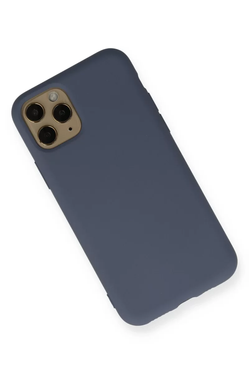 Newface Apple iPhone 11 Pro Kılıf Nano içi Kadife Silikon - Gri