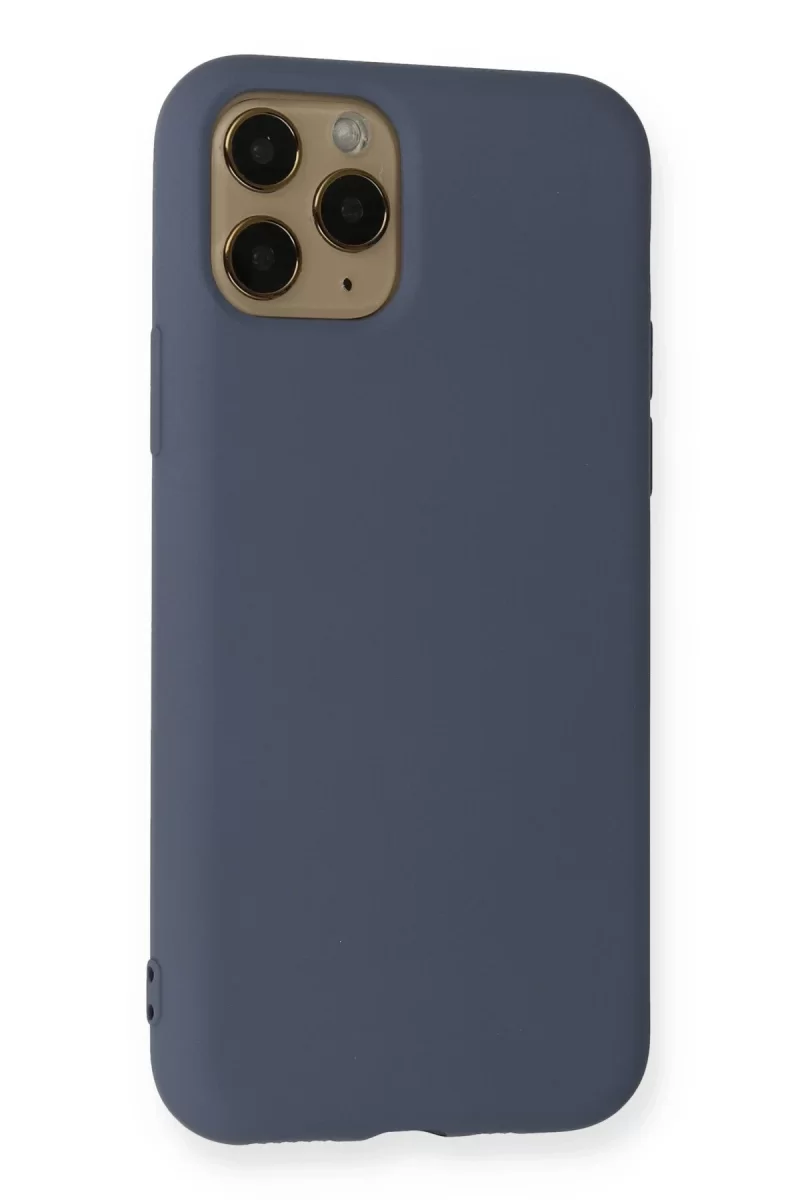 Newface Apple iPhone 11 Pro Kılıf Nano içi Kadife Silikon - Gri