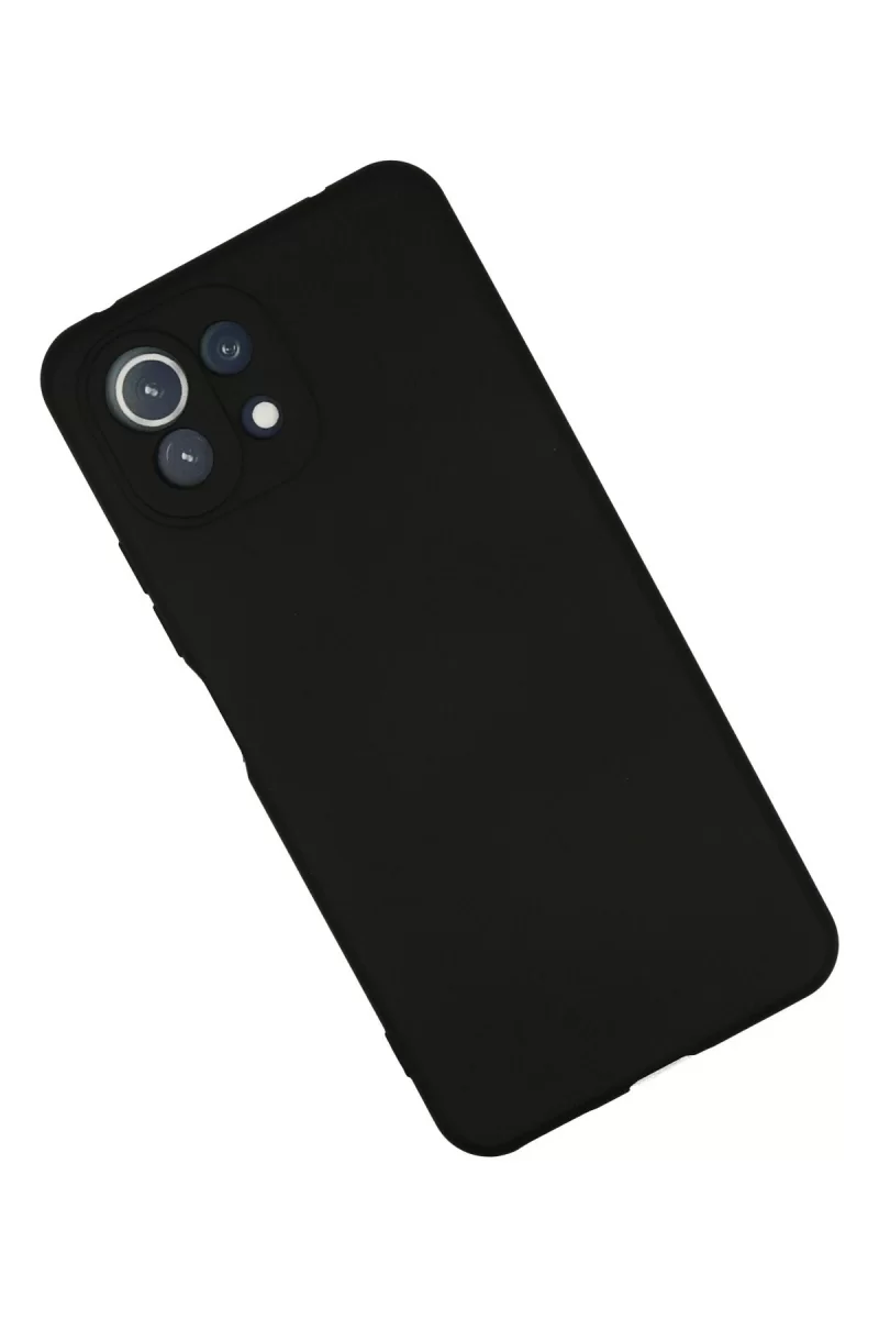 Newface Xiaomi Mİ 11 Lite Kılıf Nano içi Kadife Silikon - Siyah