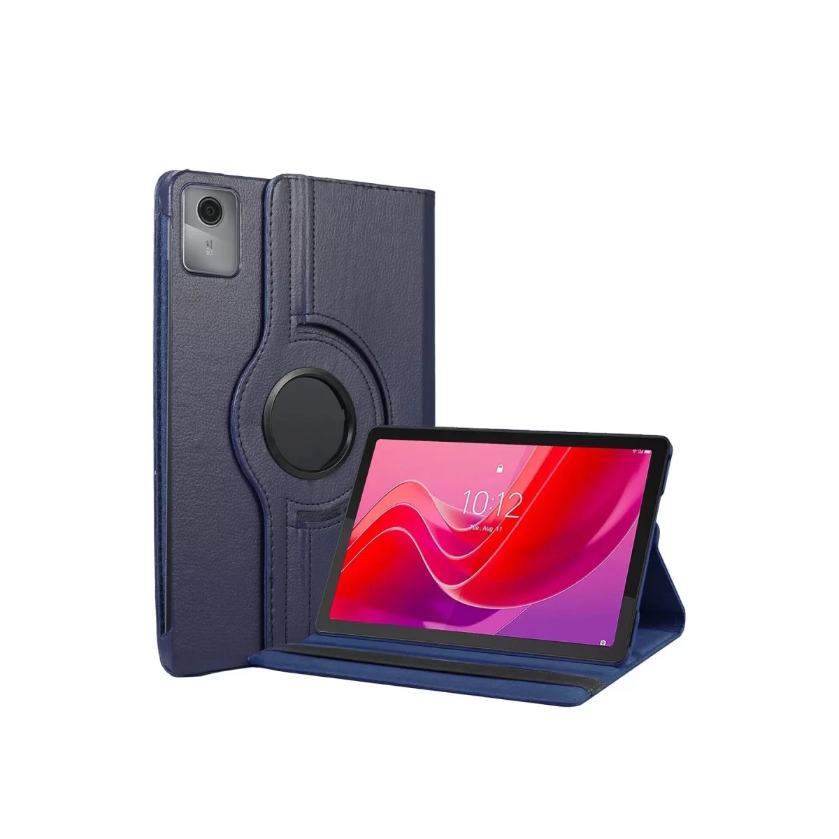Newface Lenovo Tab M11 TB330FU 360 Tablet Deri Kılıf - Lacivert