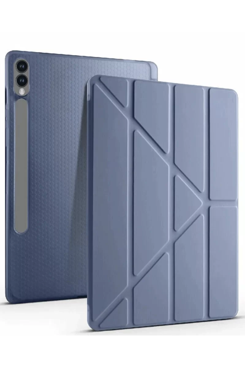 Newface Samsung Galaxy X510 Tab S9 FE 11 Kılıf Kalemlikli Mars Tablet Kılıfı - Lavender
