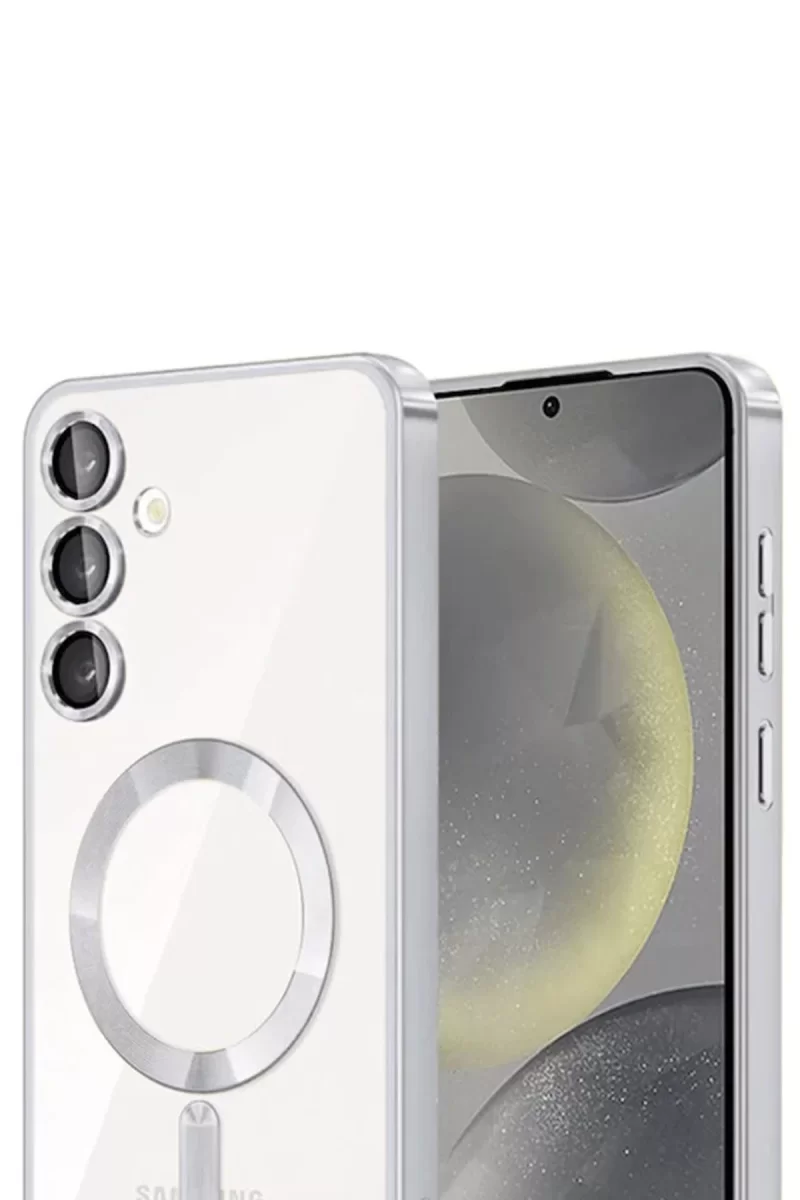 Newface Samsung Galaxy A15 4G Kross Magneticsafe Kapak - Gümüş