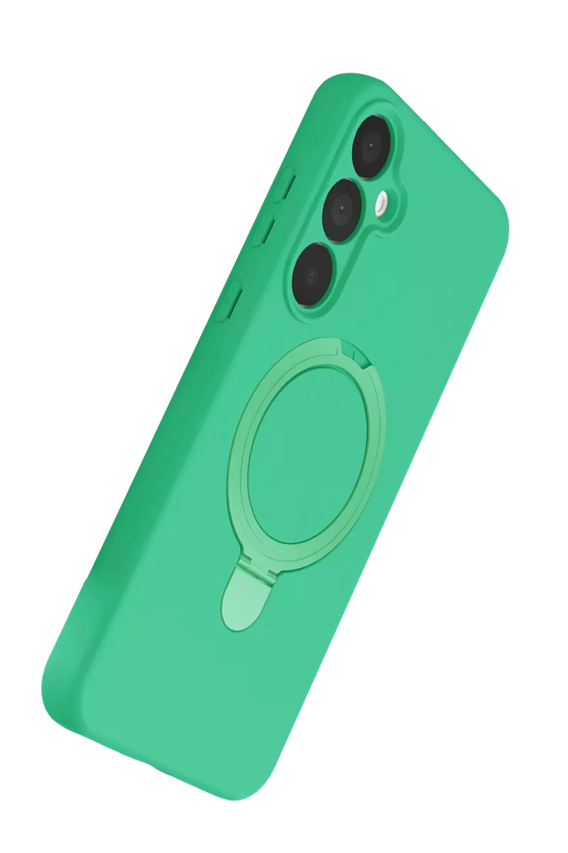 Newface Samsung Galaxy A25 5G Regal Magsafe Standlı Kapak - Yeşil