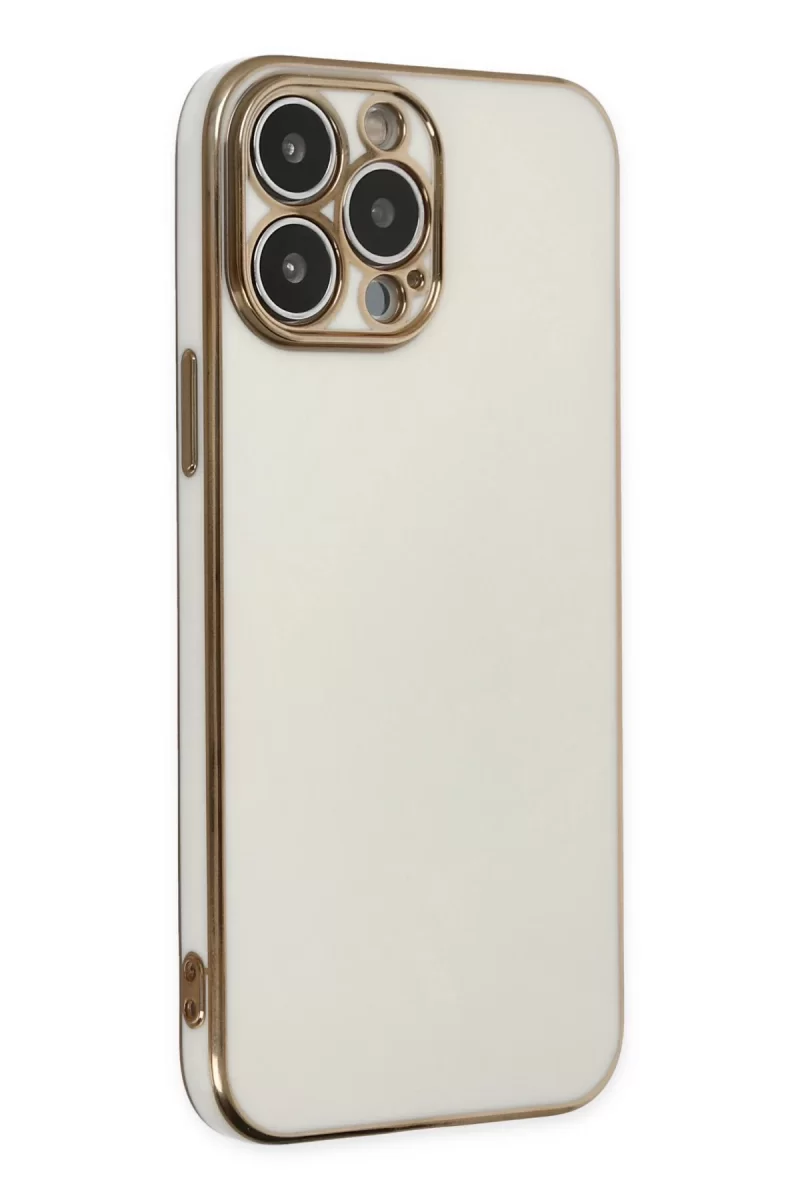 Newface Apple iPhone 15 Pro Max Kılıf Volet Silikon - Beyaz