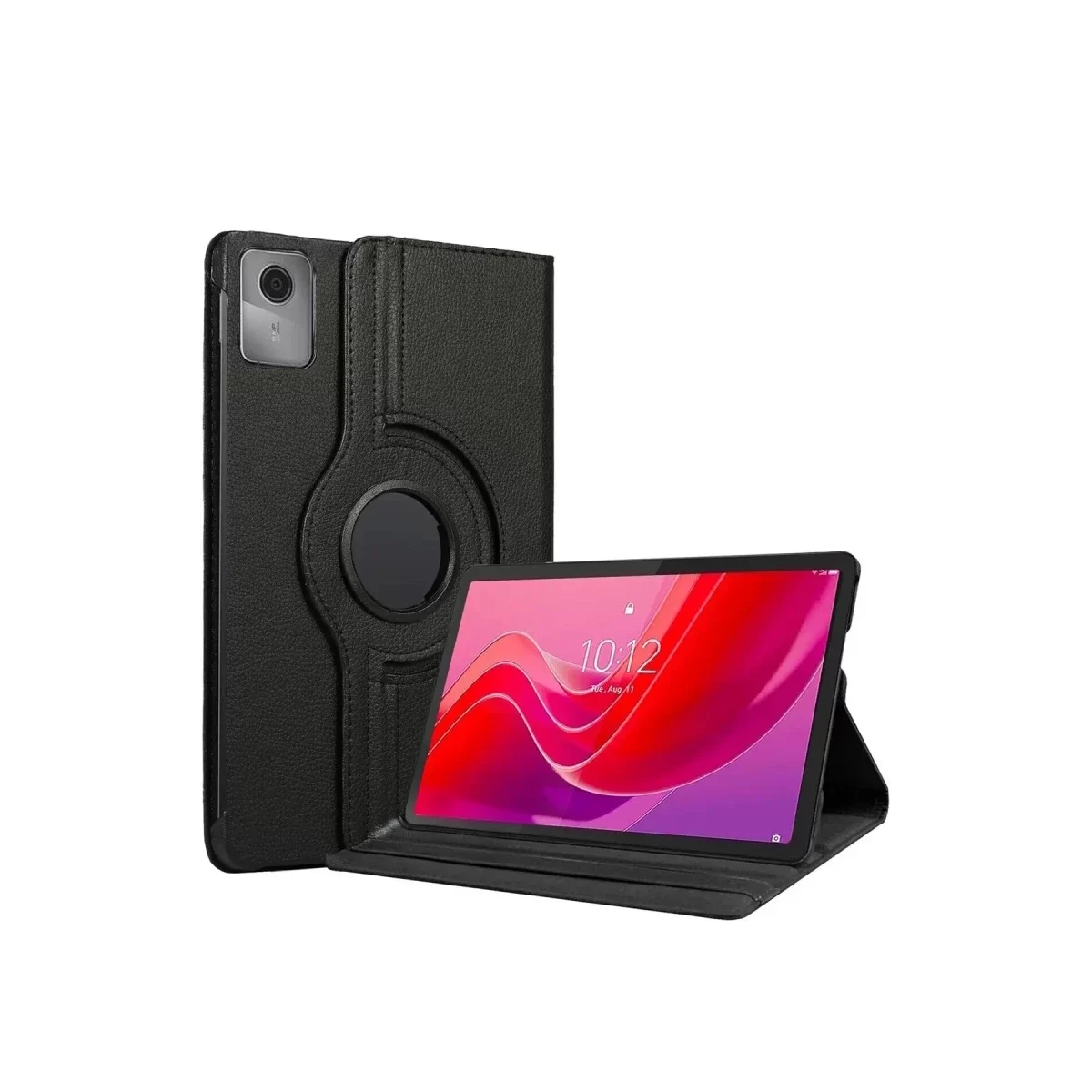 Newface Lenovo Tab M11 TB330FU 360 Tablet Deri Kılıf - Siyah