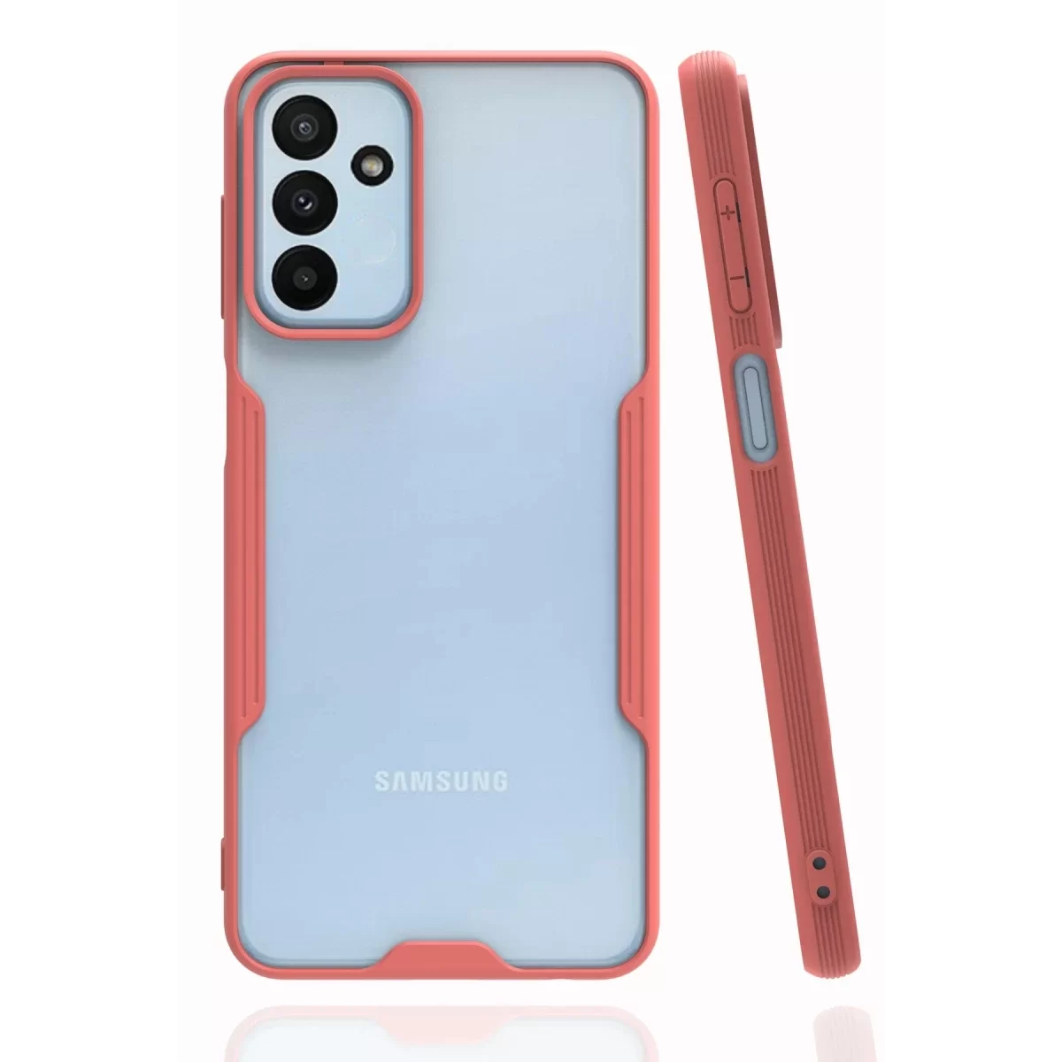 Newface Samsung Galaxy M23 Kılıf Platin Silikon - Pembe