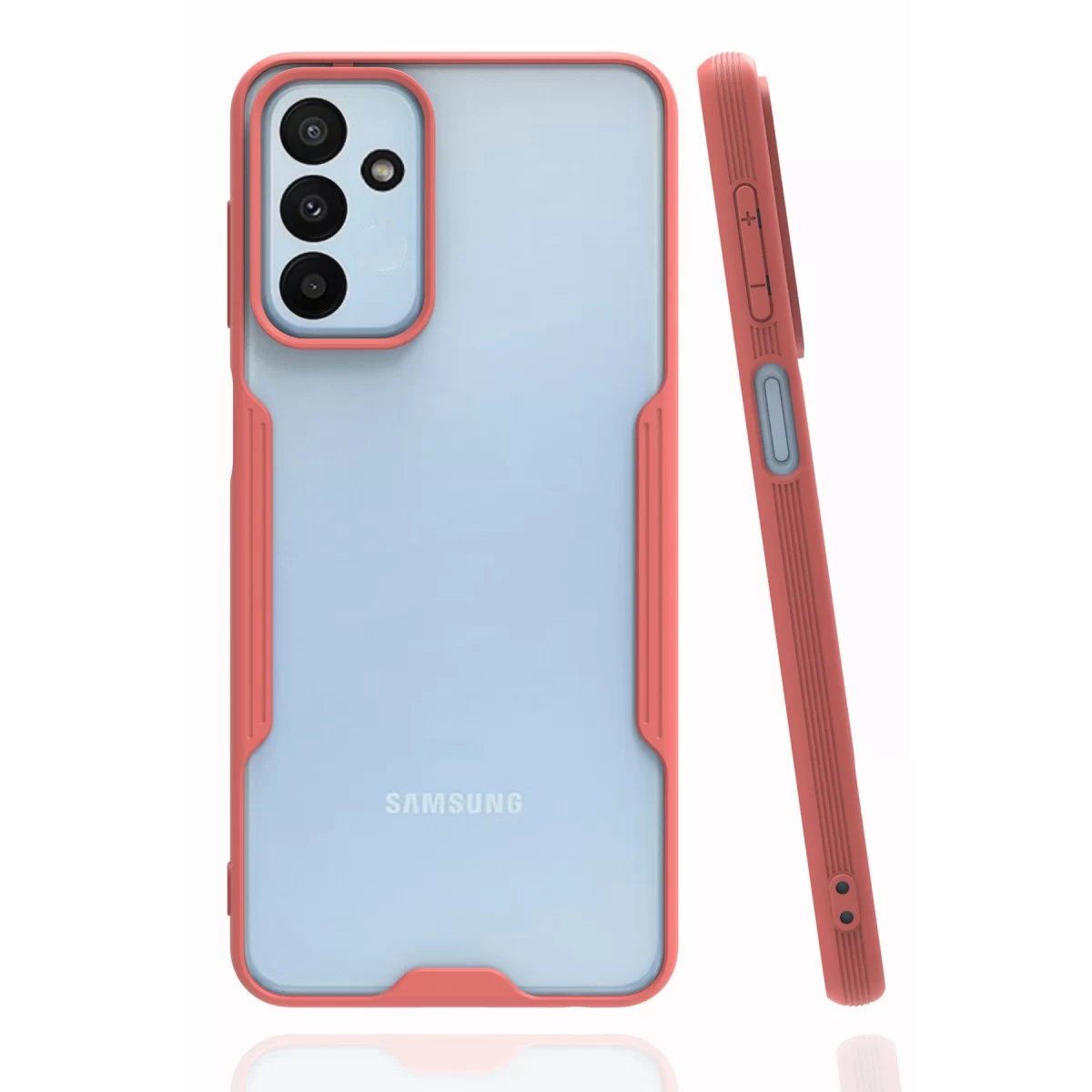 Newface Samsung Galaxy M23 Kılıf Platin Silikon - Pembe