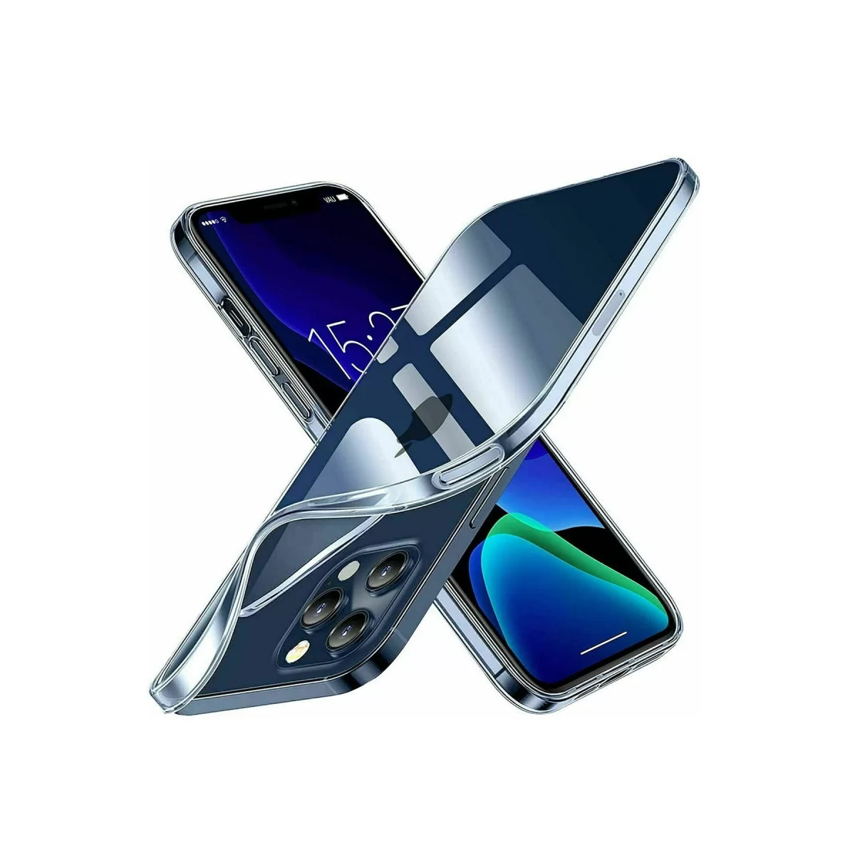 Newface Apple iPhone 15 Pro Kılıf Lüx Şeffaf Silikon