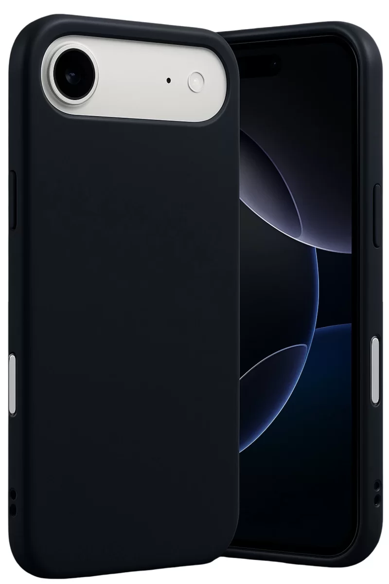 Newface Apple iPhone 17 Air Nano içi Kadife Silikon - Siyah