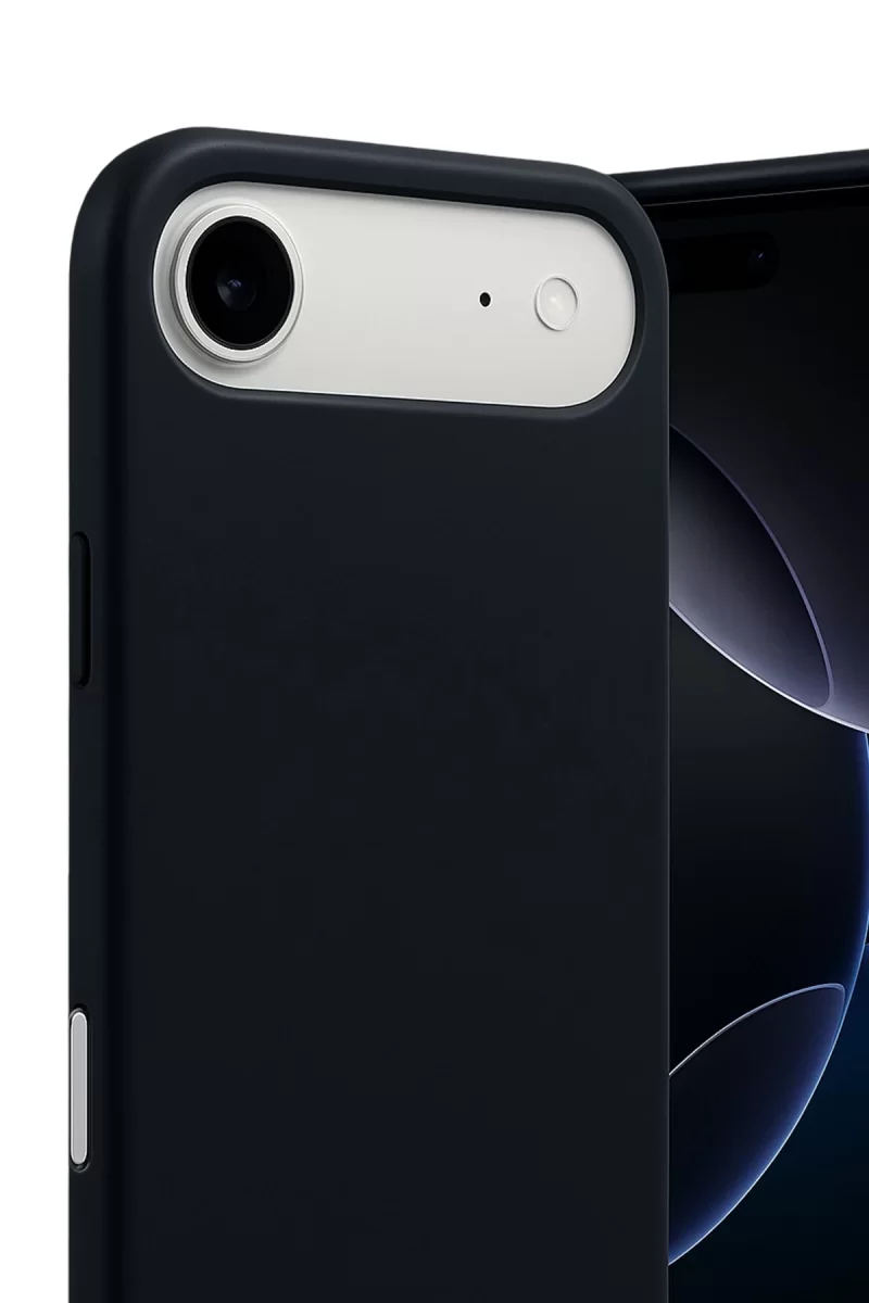 Newface Apple iPhone 17 Air Nano içi Kadife Silikon - Siyah