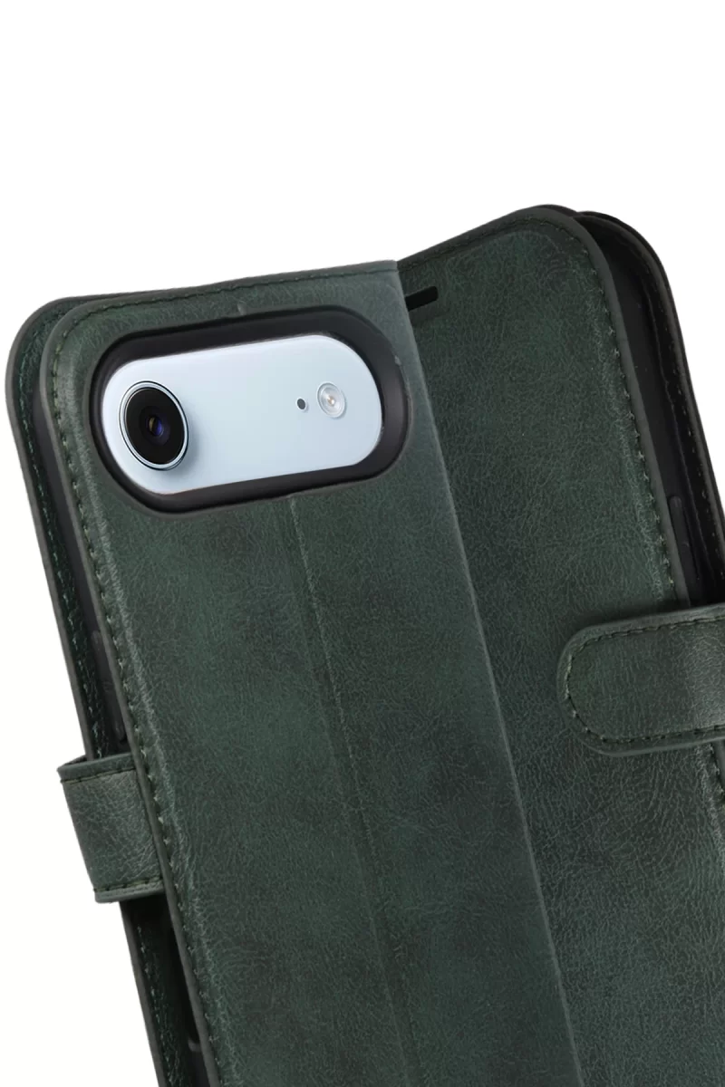 Newface Apple iPhone 17 Air Trend S Plus Kapaklı Kılıf - Yeşil