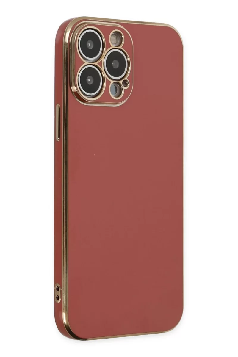 Newface Apple iPhone 15 Pro Max Kılıf Volet Silikon - Kırmızı