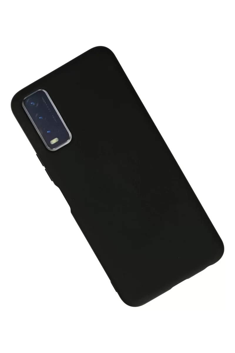 Newface Vivo Y11S Kılıf Nano içi Kadife Silikon - Siyah
