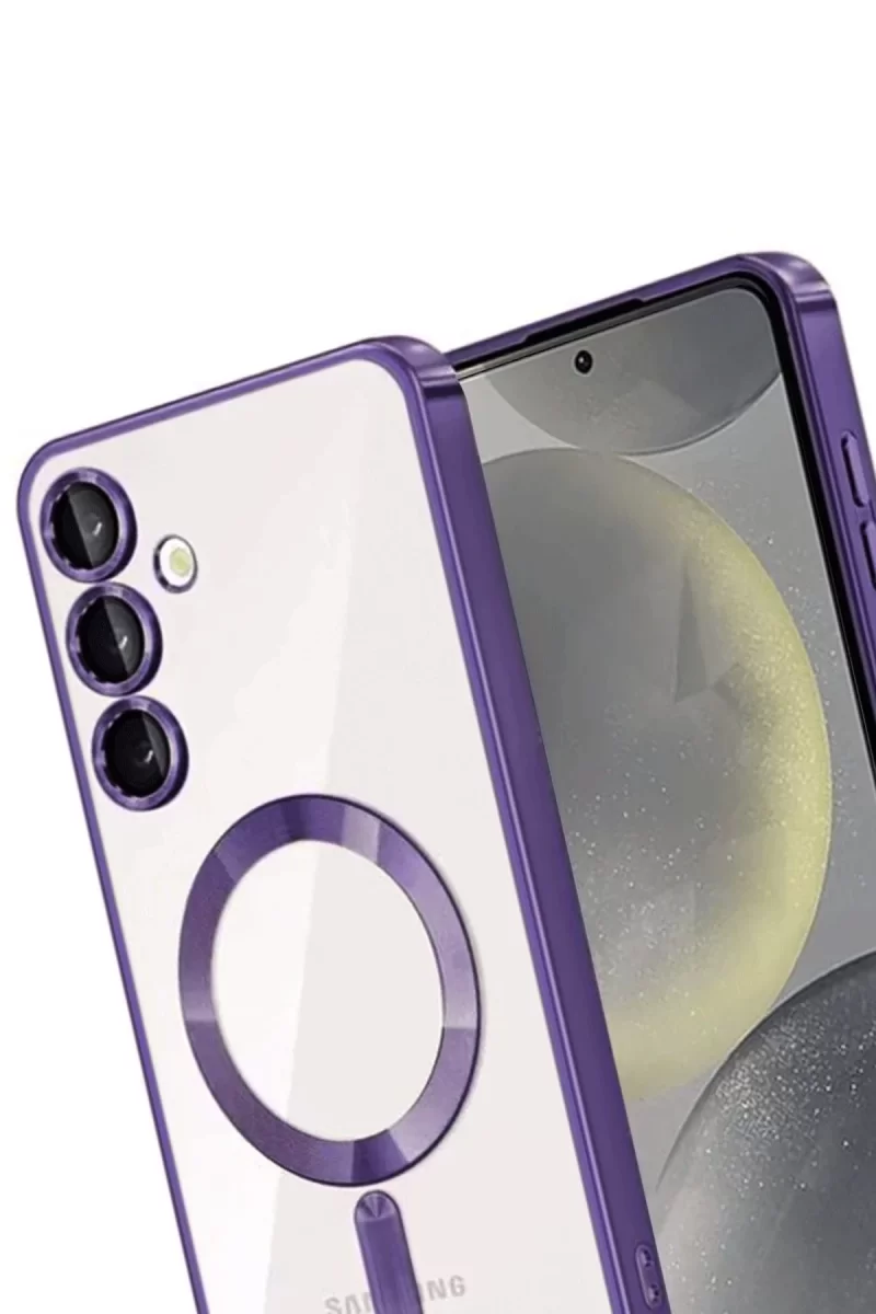 Newface Samsung Galaxy A15 4G Kross Magneticsafe Kapak - Mor