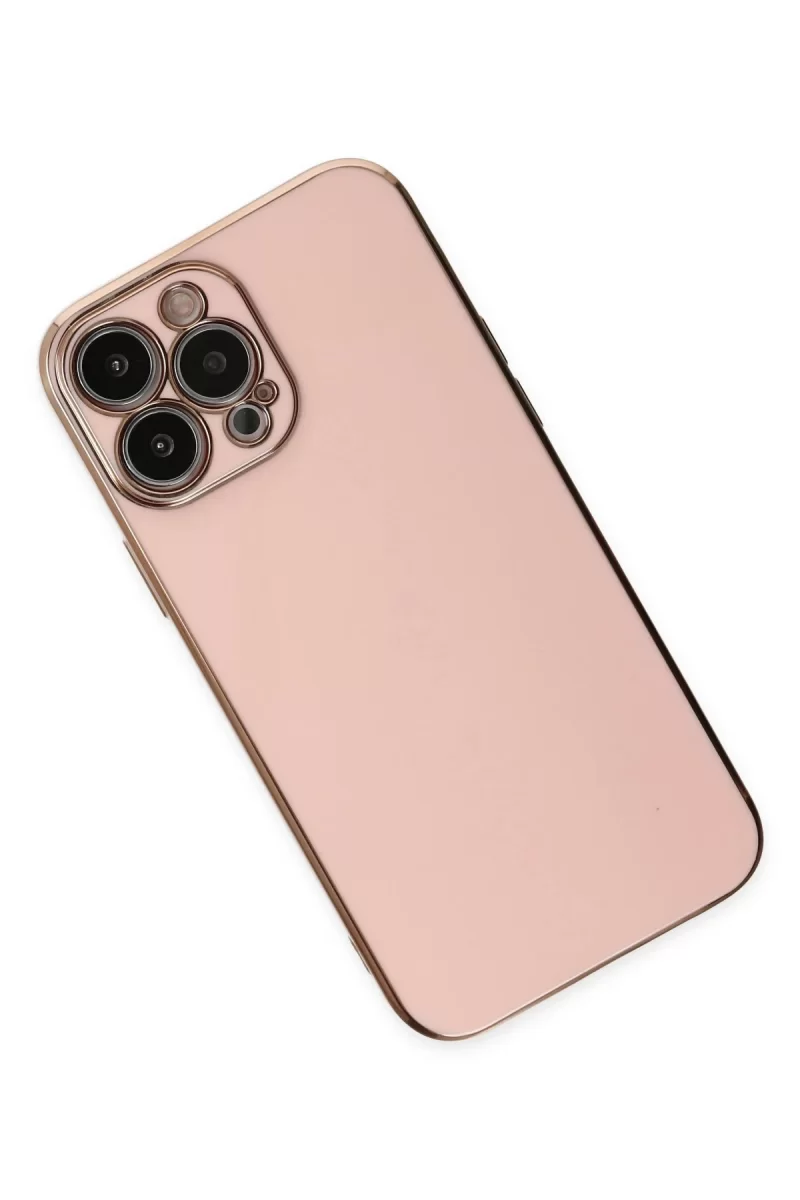 Newface Apple iPhone 15 Pro Max Kılıf Volet Silikon - Pembe