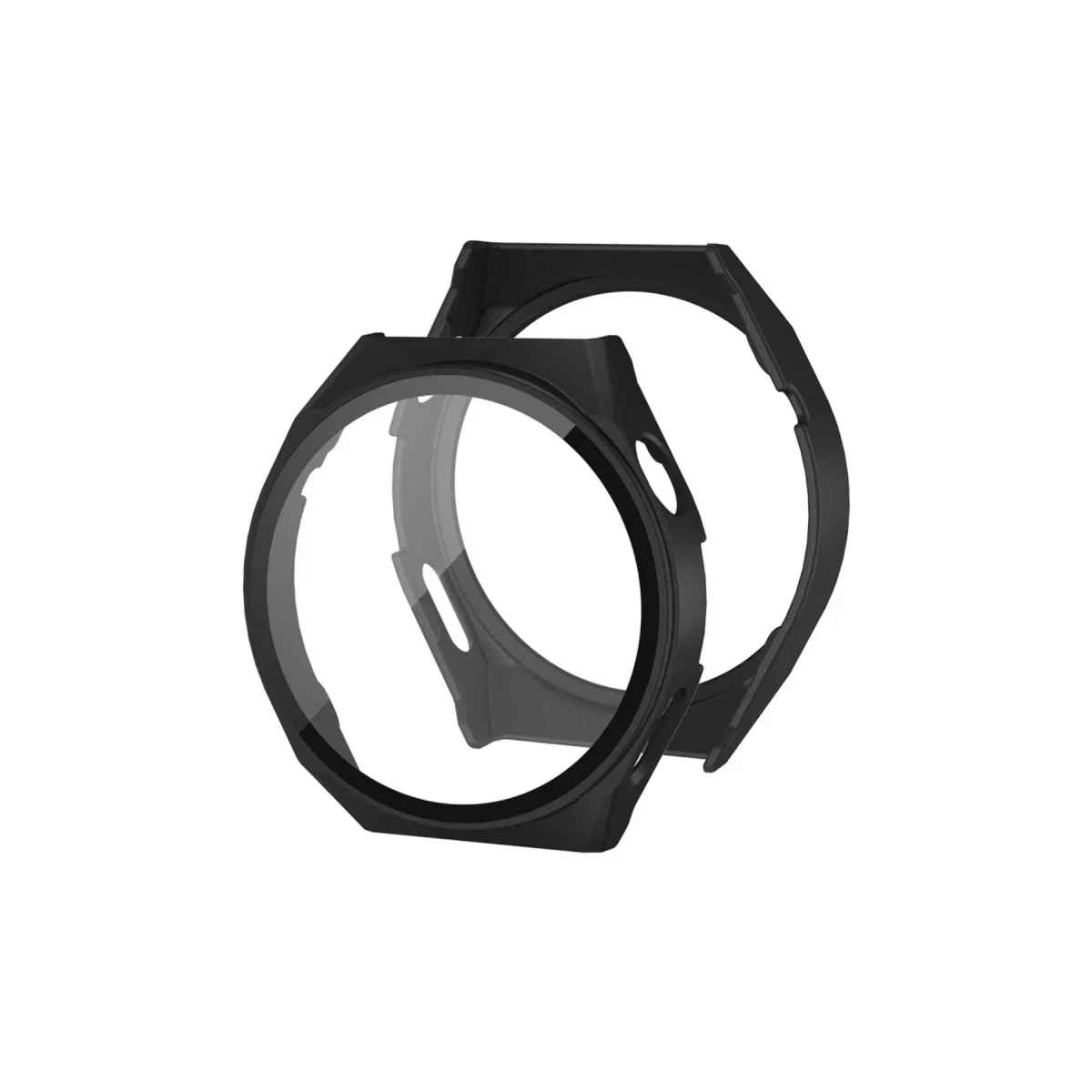 Newface Huawei Watch GT3 42mm Dota Camlı Kasa Ekran Koruyucu - Siyah