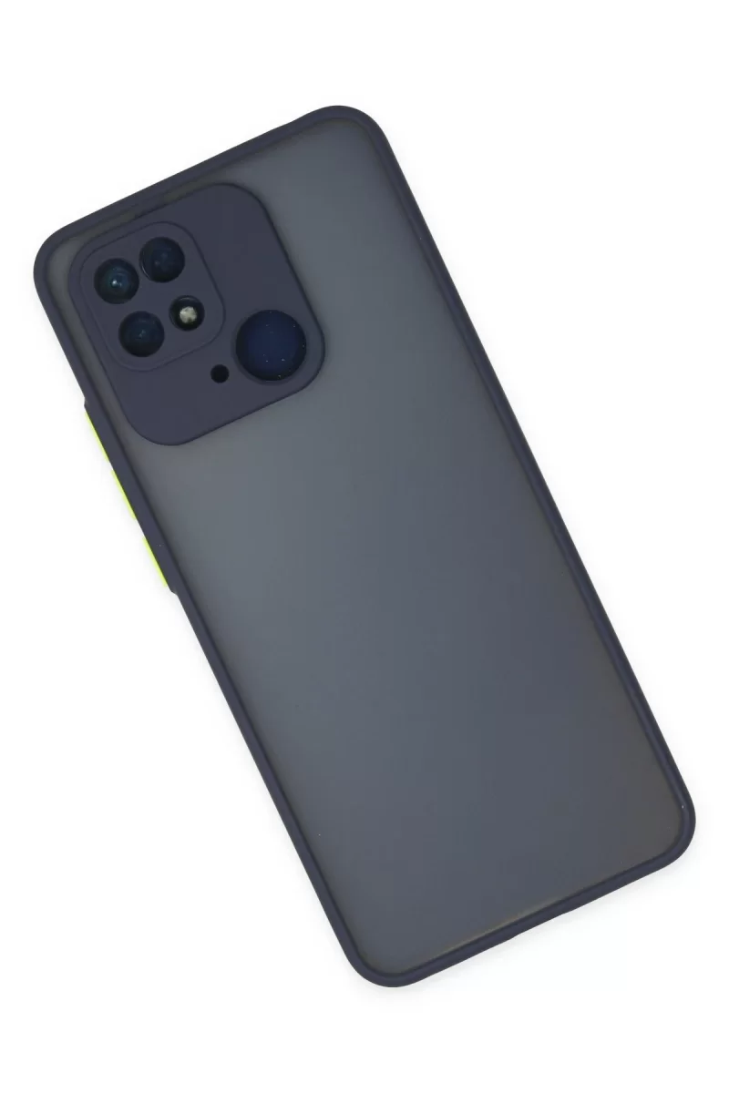 Newface Xiaomi Redmi 10C Kılıf Montreal Silikon Kapak - Lacivert