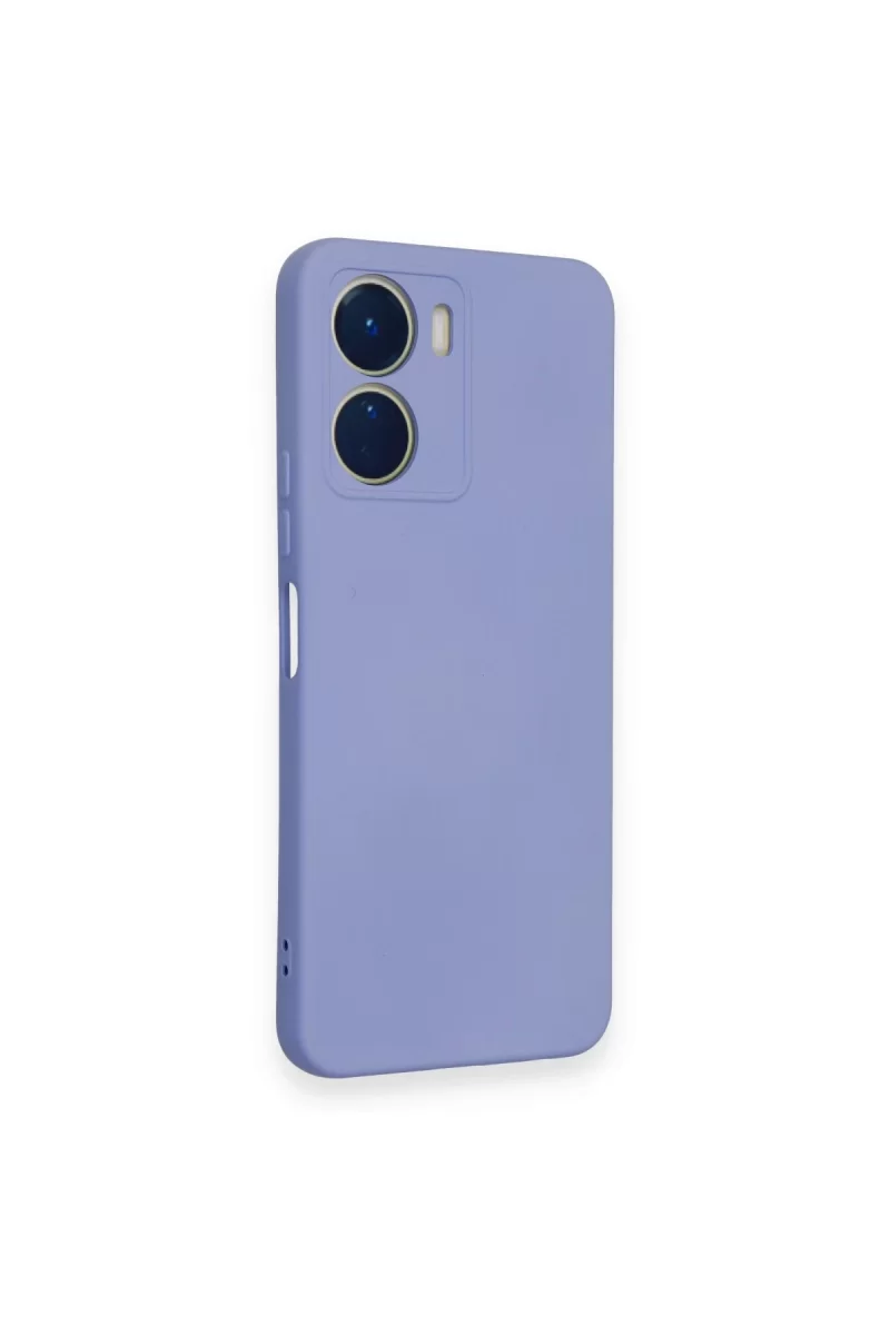 Newface Vivo Y16 Kılıf Nano içi Kadife Silikon - Lila