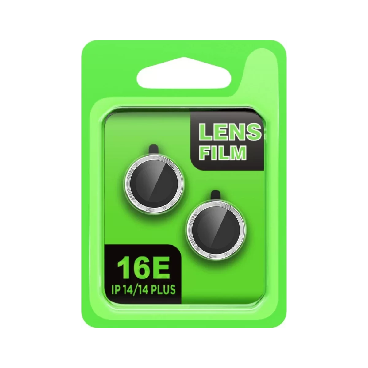 Newface Apple iPhone 16E Raze Metal Kamera Lens - Gümüş