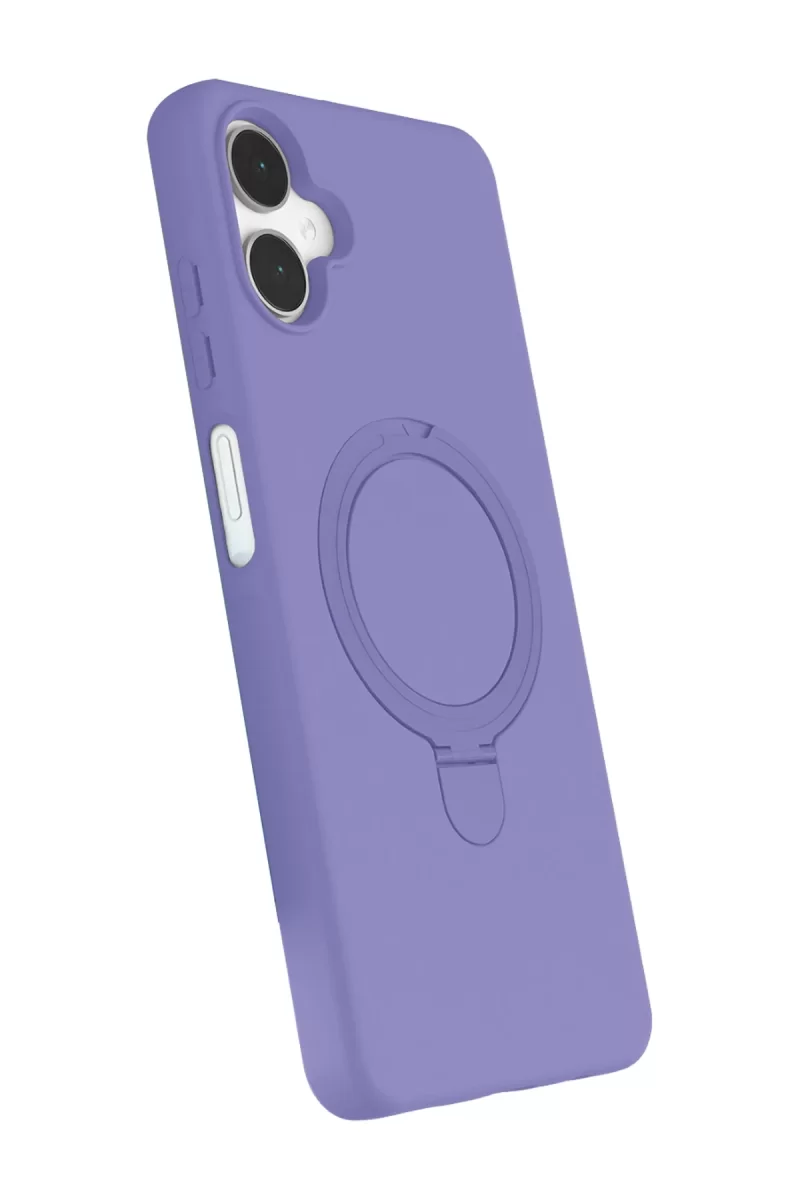 Newface Samsung Galaxy A06 Regal Magsafe Standlı Kapak - Lila