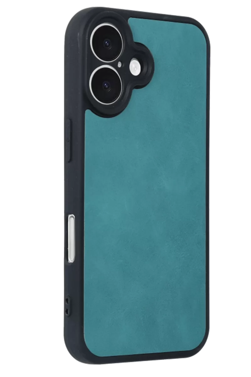 Newface Apple iPhone 16 Kılıf Aras Deri Kapak - Açık Yeşil