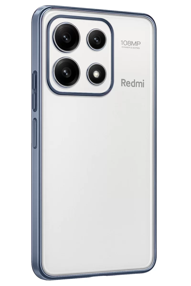 Newface Xiaomi Poco X6 Pro Kılıf Razer Lensli Silikon - Açık Mavi
