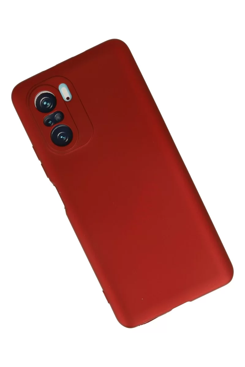 Newface Xiaomi Poco F3 Kılıf First Silikon - Kırmızı