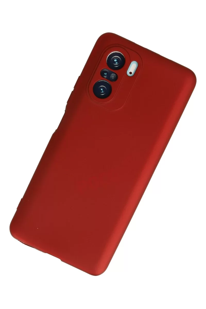 Newface Xiaomi Poco F3 Kılıf First Silikon - Kırmızı