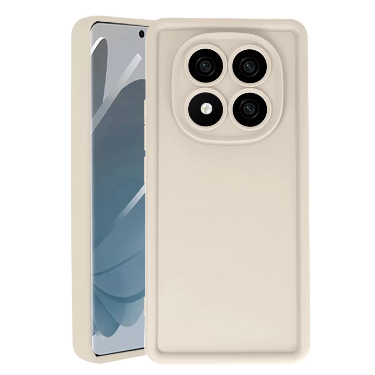 Newface Xiaomi Redmi Note 14 Pro 5G Kılıf Viera Silikon - Krem