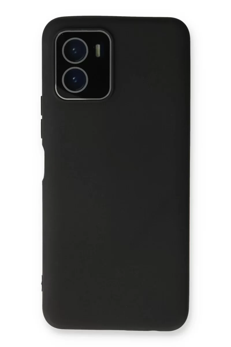 Newface Vivo Y15S Kılıf Lansman Glass Kapak - Siyah