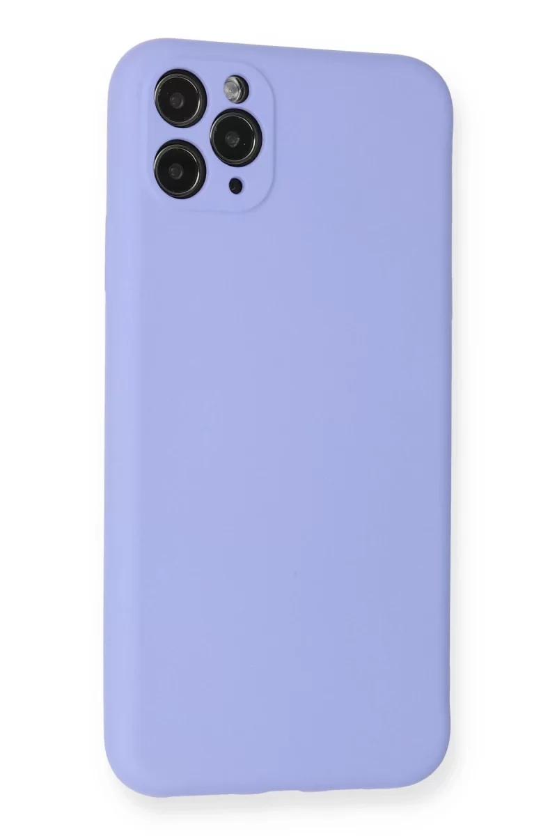 Newface Apple iPhone 11 Pro Max Kılıf Nano içi Kadife Silikon - Lila