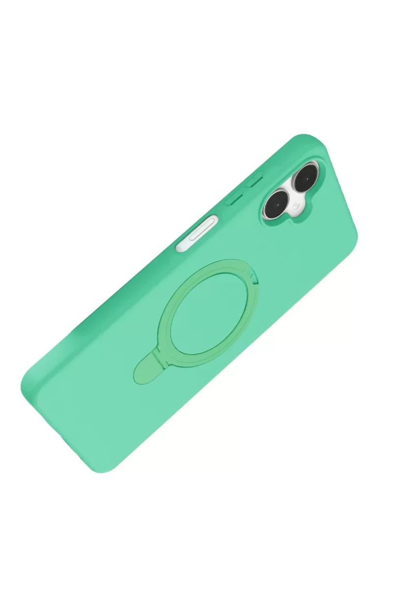 Newface Samsung Galaxy A06 Regal Magsafe Standlı Kapak - Yeşil