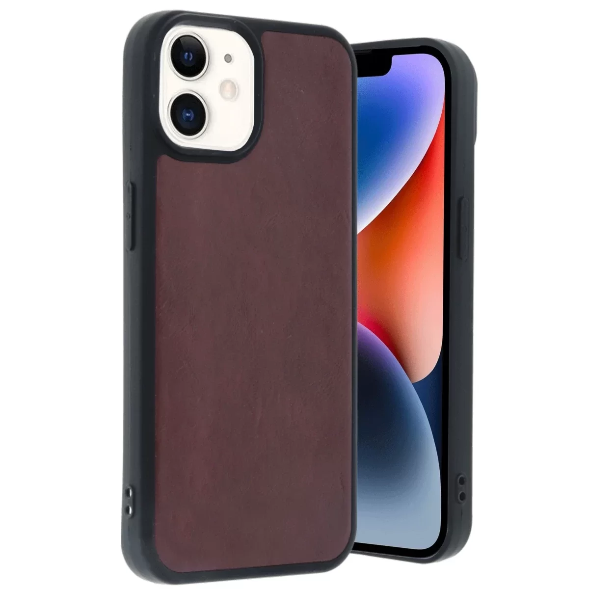Newface Apple iPhone 11 Kılıf Aras Deri Kapak - Bordo