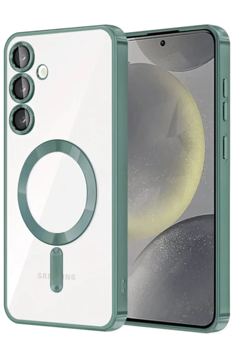 Newface Samsung Galaxy A56 Kross Magneticsafe Kapak - Koyu Yeşil