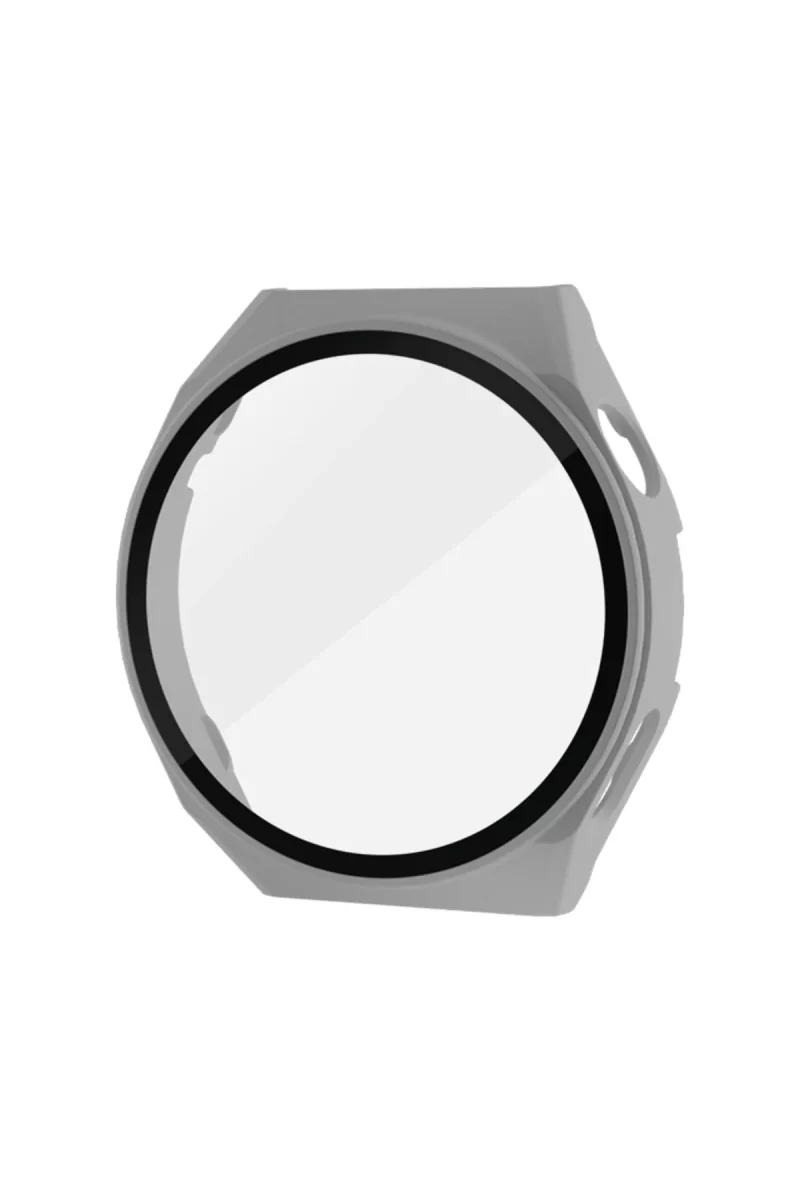 Newface Huawei Watch GT3 Pro 43mm Dota Camlı Kasa Ekran Koruyucu - Gri