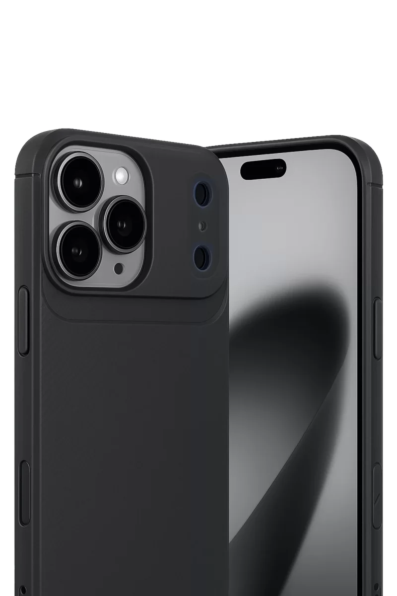Newface Apple iPhone 17 Pro Auto Focus Karbon Kapak - Siyah