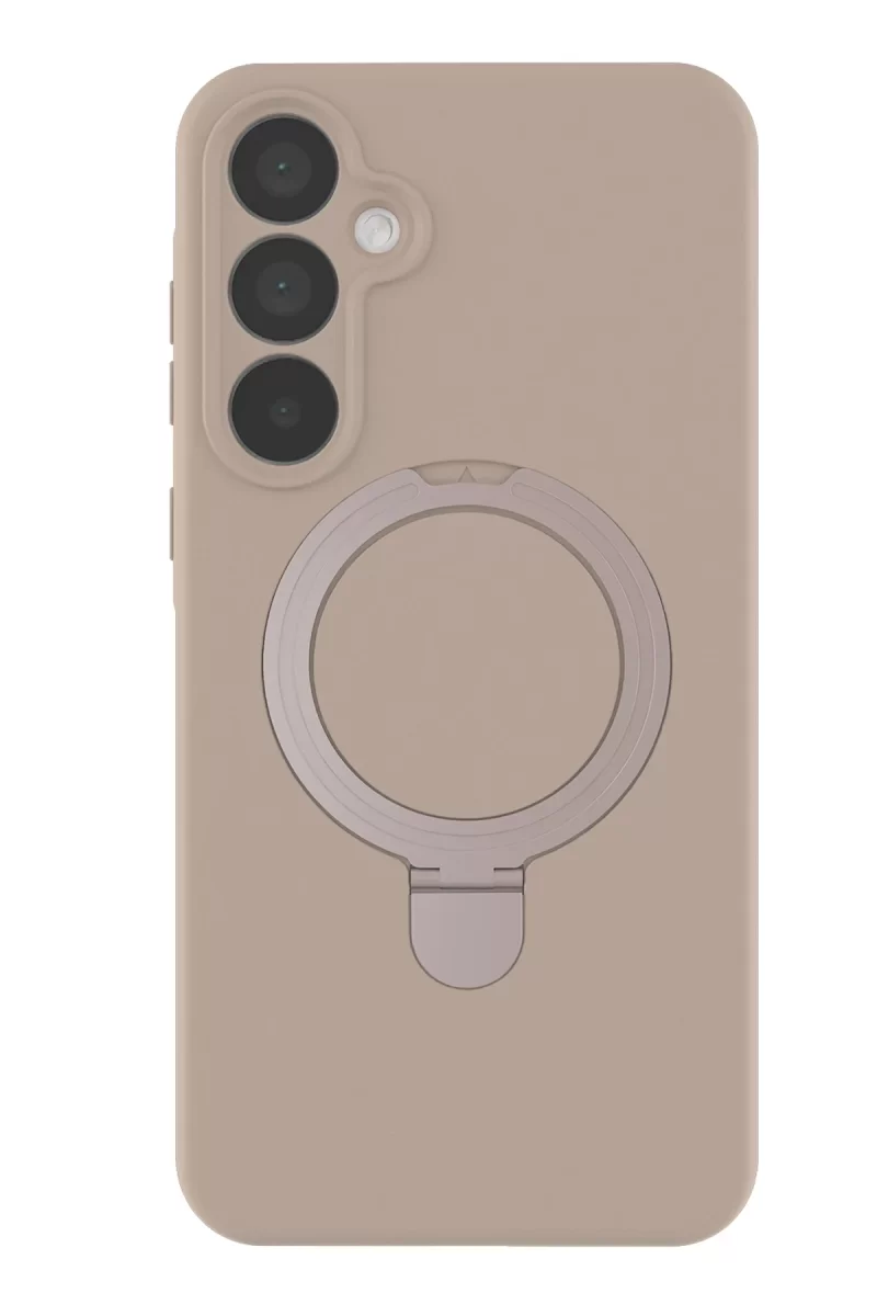 Newface Samsung Galaxy A55 5G Regal Magsafe Standlı Kapak - Çöl Titanyum