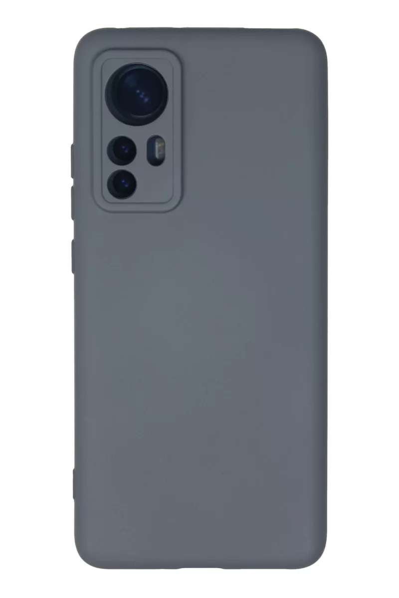 Newface Xiaomi Mi 12 Kılıf Nano içi Kadife Silikon - Gri