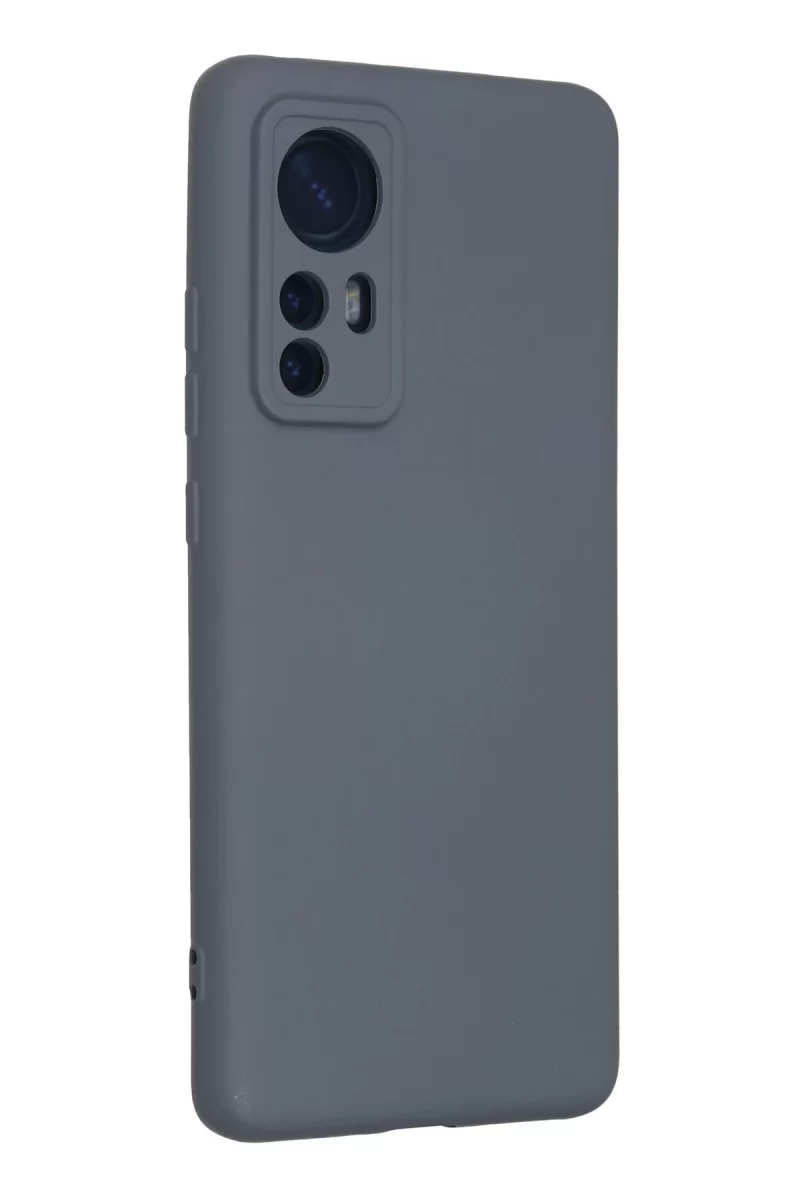 Newface Xiaomi Mi 12 Kılıf Nano içi Kadife Silikon - Gri