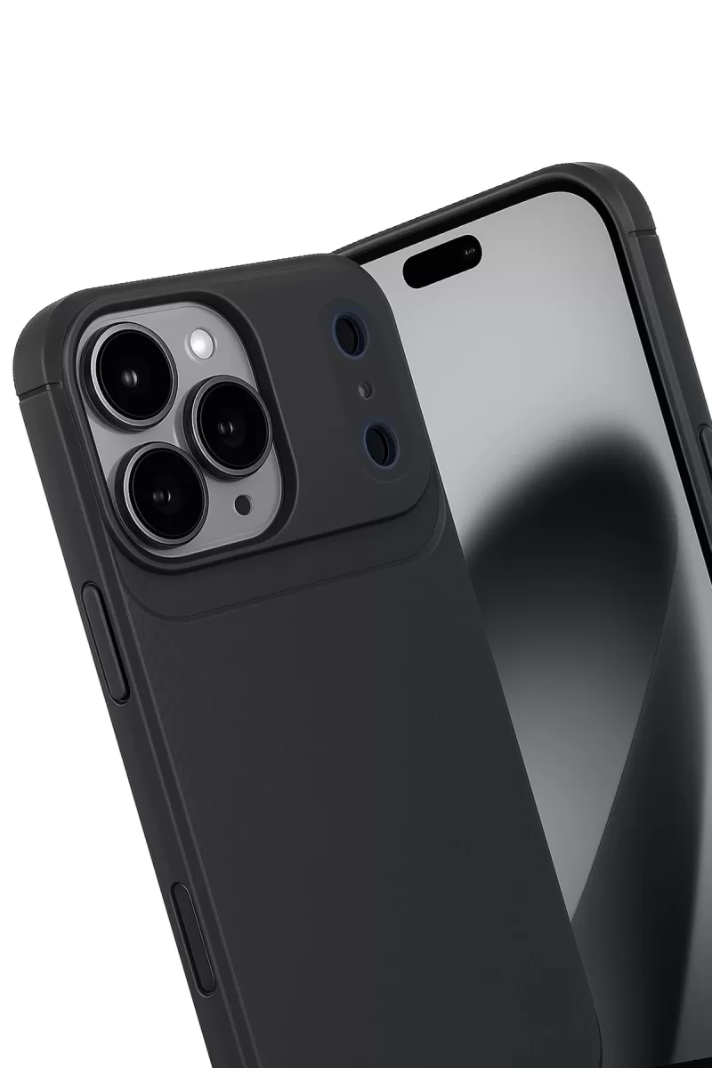 Newface Apple iPhone 17 Pro Max Auto Focus Karbon Kapak - Siyah