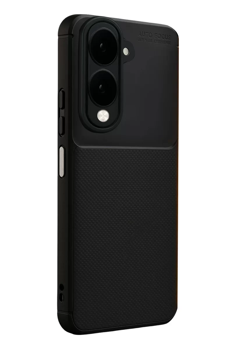 Newface Vivo Y29S Auto Focus Karbon Kapak - Siyah